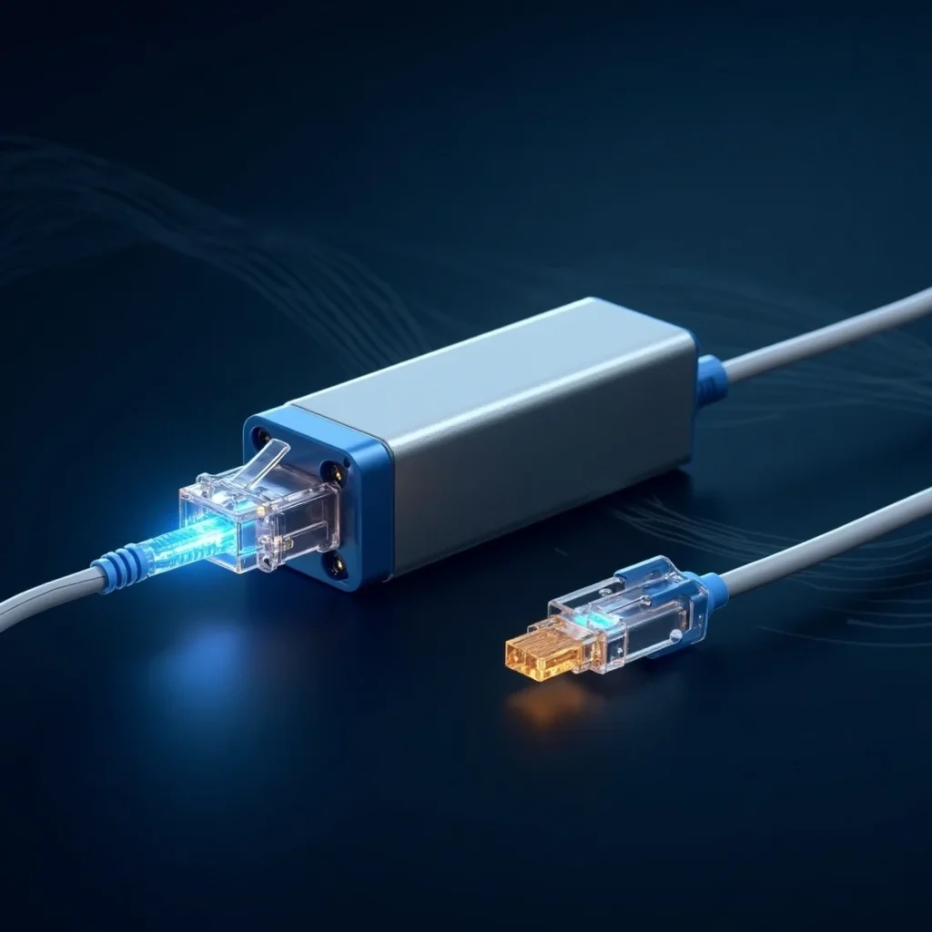 Convertisseur Fibre Optique RJ45 Solution Id ale Gamerz Voice